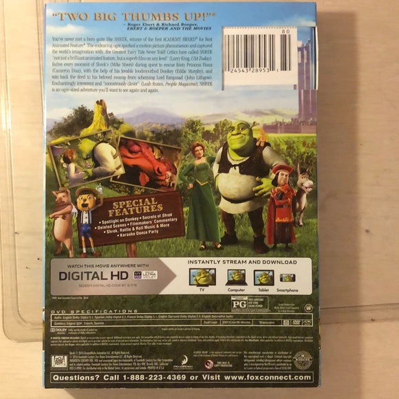 Media | Nwt Shrek Dvd | Poshmark